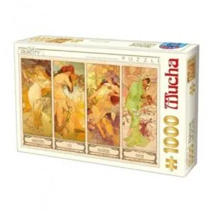 PUZZLE D-TOYS - A.MUCHA : 4 SAISONS - 1000 PIECES