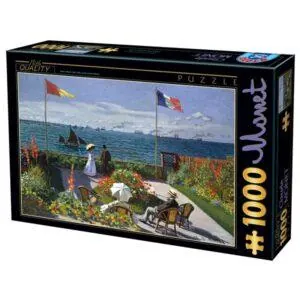 PUZZLE D-TOYS - C. MONET : JARDIN A ST ADRESSE - 1000 PIECES