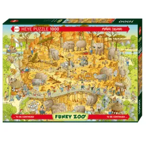 PUZZLE HEYE - M. DEGANO : Habitat Africain - 1000 pièces