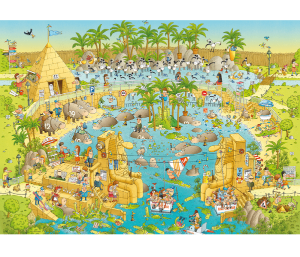 PUZZLE HEYE - M. DEGANO : Habitat du Nil - 1000 pièces