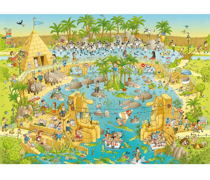 PUZZLE HEYE - M. DEGANO : Habitat du Nil - 1000 pièces