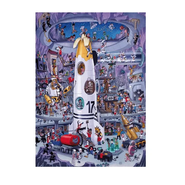 PUZZLE HEYE - OESTERLE : Le lancement la fusée - 1000 pièces