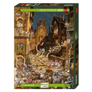 PUZZLE HEYE ROMANTIC TOWN - M. RYBA : DE NUIT - 1000 PIECES