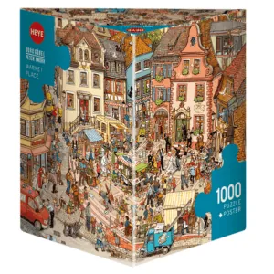 PUZZLE HEYE - D. GÖBEL x P. KNORR : Le Marché - 1000 pièces