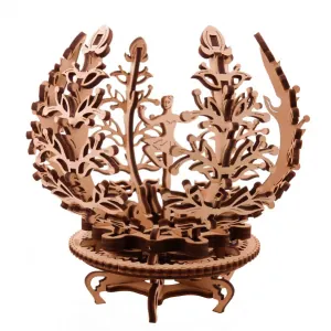 Fleur Lila Ugears - Puzzle 3D Mécanique en Bois