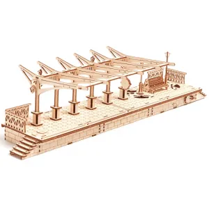 Perron de gare Ugears – Puzzle 3d Mécanique en bois
