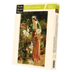 PUZZLE BOIS WILSON - J. LEWIS : Dans le jardin - 80 pièces
