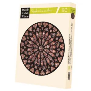 PUZZLE BOIS WILSON : Rosace Notre-Dame - 80 pièces