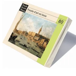 PUZZLE BOIS WILSON - F. GUARDI : The Doge's Palace and the Molo - 80 pièces