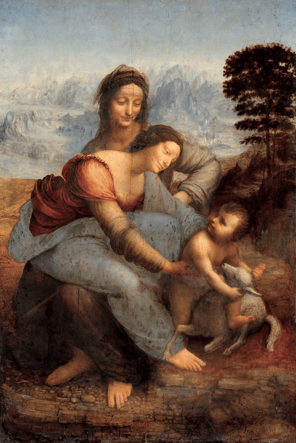 PUZZLE BOIS WILSON - L. DE VINCI : Vierge à l'enfant et Sainte Anne - 250 pièces