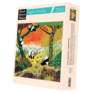 PUZZLE BOIS WILSON - A. THOMAS : Les pandas - 250 pièces