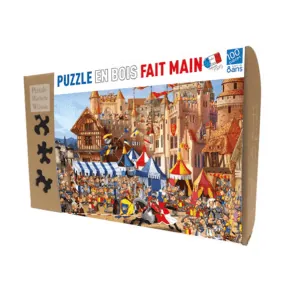 PUZZLE BOIS WILSON - F. RUYER : Le tournoi - 100 pièces