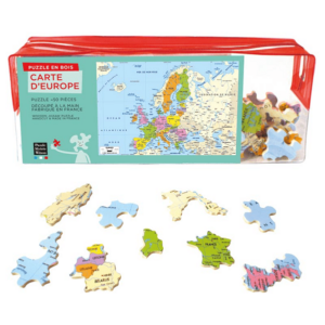 PUZZLE BOIS WILSON - Carte d'Europe - 50 pièces