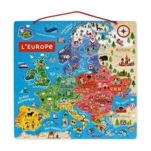 PUZZLE CARTE D'EUROPE MAGNETIQUE - JANOD