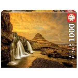 PUZZLE EDUCA : CHUTE D'EAU DE KIRKJUFELLSFOSS ISLANDE - 1000 PIECES