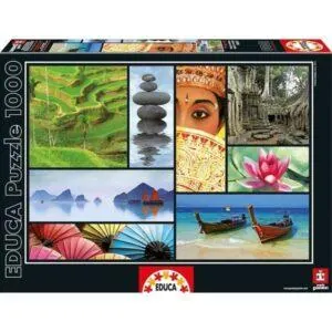 PUZZLE EDUCA : COULEURS D'ASIE - 1000 PIECES