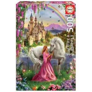 PUZZLE EDUCA : PRINCESSE ET LICORNE - 500 PIECES