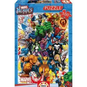 PUZZLE EDUCA MARVEL : LES HEROS - 500 PIECES