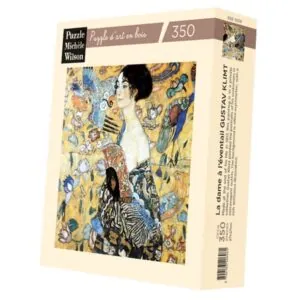 PUZZLE BOIS WILSON - G. KLIMT : LA DAME A L'EVENTAIL - 350 PIECES