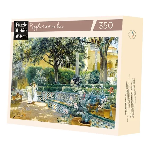 PUZZLE BOIS WILSON - M. GARCIA Y RODRIGUEZ : LES JARDINS DE L'ALCAZAR - 350 PIECES