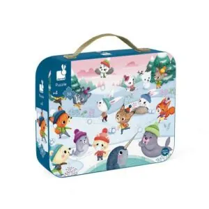 PUZZLE JANOD : BATAILLE DE BOULES DE NEIGE - 36 PIECES