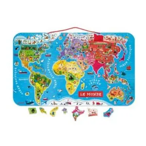 PUZZLE MONDE MAGNETIQUE - JANOD