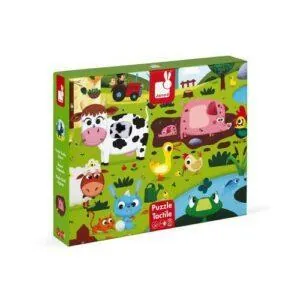 PUZZLE TACTILE LES ANIMAUX DE LA FERME  20 PCS