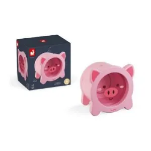 TIRELIRE BOIS COCHON JANOD