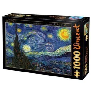 PUZZLE D-TOYS - V. VAN GOGH : LA NUIT ETOILEE - 1000 PIECES