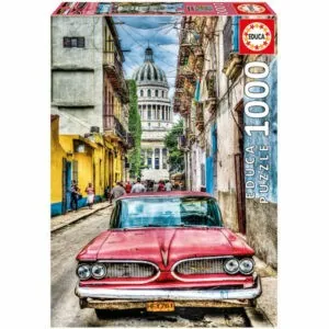 PUZZLE EDUCA : VOITURE VINTAGE A LA HAVANE - 1000 PIECES