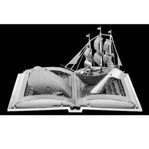 METAL EARTH - DIVERS - SCULPTURE DE LIVRE MOBY DICK