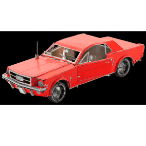 Metal Earth - Ford Mustang Coupé Rouge, modèle 1965 - Maquette 3D en métal