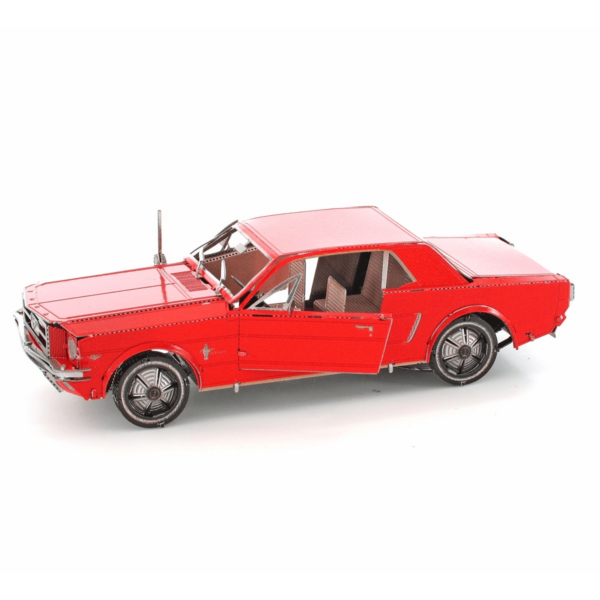 Metal Earth - Ford Mustang Coupé Rouge, modèle 1965 - Maquette 3D en métal