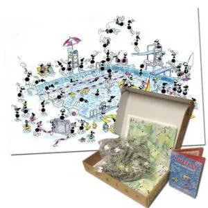 PUZZLE FORMICHE - F. VETTORI : LA PISCINE - 540 PIECES