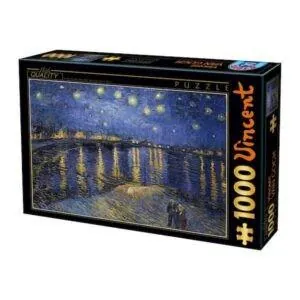 PUZZLE D-TOYS - V. VAN GOGH : LA NUIT ETOILEE SUR LE RHONE - 1000 PIECES