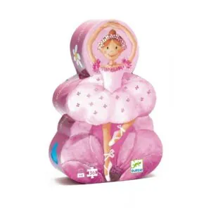 PUZZLE DJECO SILHOUETTE : LA BALLERINE ET LA FLEUR - 36 PIECES