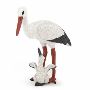 CIGOGNE ET SON BEBE - PAPO