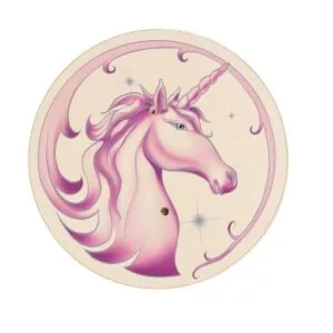 BOUCLIER ARABELLA MOTIF LICORNE ROND