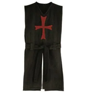 TUNIQUE TEMPLIER NOIR CROIX ROUGE