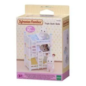 LITS SUPERPOSES A 3 COUCHETTES BEBES SYLVANIAN FAMILIES
