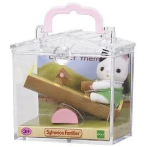VALISETTE BEBE CHAT + BALANCOIRE DOUBLE - SYLVANIAN FAMILIES
