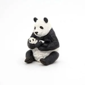 PANDA ASSIS ET SON BEBE - PAPO
