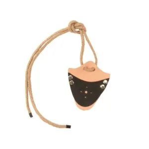 PORTE ÉPÉE EN CUIR BICOLOR RIVETÉ