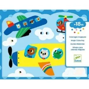 COLORIAGE A L'EAU - CACHE DANS LE CIEL - DJECO