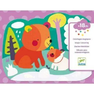 COLORIAGE A L'EAU - CACHE DANS LES BOIS - DJECO