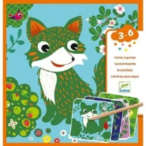 CARTES A GRATTER -PETITES BETES-DJECO
