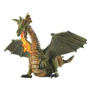DRAGON VERT AVEC FLAMME - PAPO