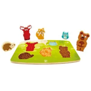 PUZZLE TACTILE ANIMAUX DE LA FORET