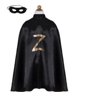 CAPE ZORRO AVEC MASQUE 5-6 ANS