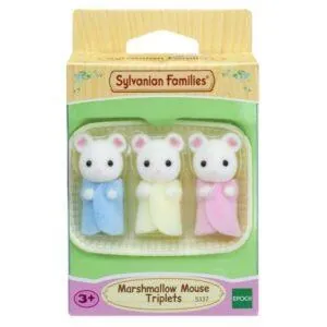 TRIPLET SOURIS MARSHMALLOW SYLVANIAN FAMILIES